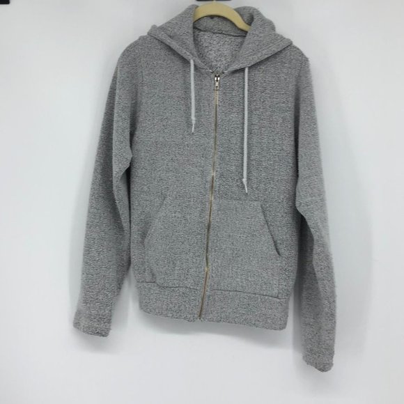 Hoodie heathered grey lightweight full zip hoodie - Picture 14 of 14